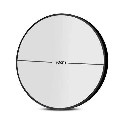 My Best Buy - Embellir 70cm Round Wall Mirror Bathroom Makeup Mirror