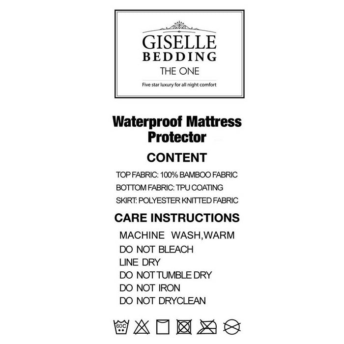 My Best Buy - Giselle Bedding Giselle Bedding Bamboo Mattress Protector King