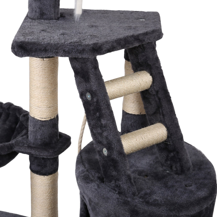 My Best Buy - i.Pet Cat Tree 120cm Trees Scratching Post Scratcher Tower Condo House Furniture Wood Multi Level
