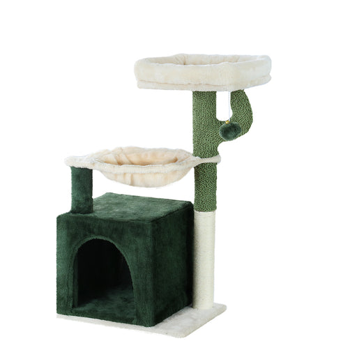 My Best Buy - i.Pet Cat Tree Tower Scratching Post Scratcher Wood Condo Bed Toys House 78cm