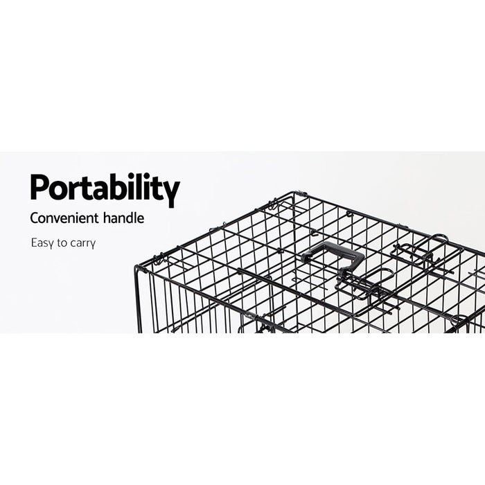 My Best Buy - i.Pet Dog Cage 36inch Pet Cage - Black