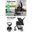 My Best Buy - i.Pet 3 Wheel Pet Stroller - Black