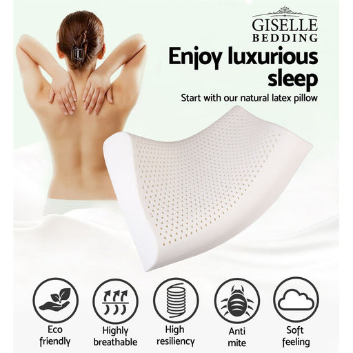 My Best Buy - Giselle Latex Pillow Contour Latex Pillows Set of 2