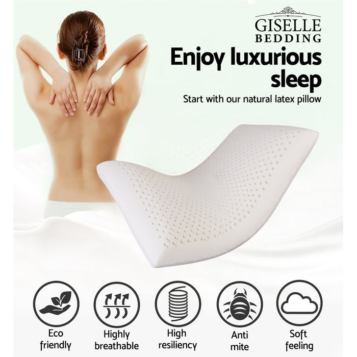 My Best Buy - Giselle Bedding Natural Latex Pillow - Buy 1 Get 1 Free