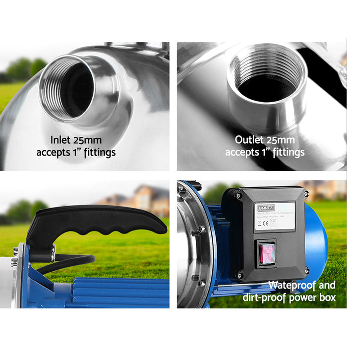 My Best Buy - Giantz Water Pump High Pressure 1100W Stage Jet Rain Tank Pond Garden Irrigation