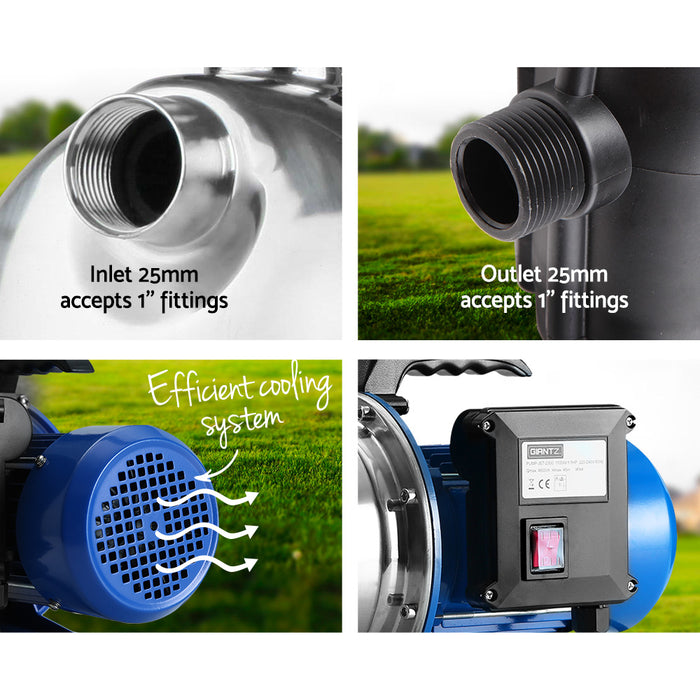 My Best Buy - Giantz Garden Water Pump Jet High Pressure Stage Controller Garden Irrigation