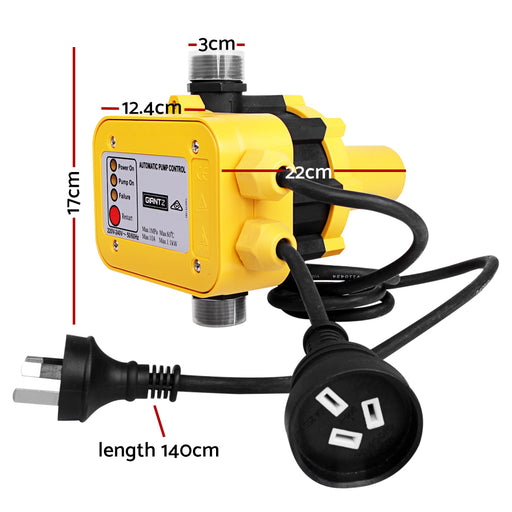 My Best Buy - Giantz Automatic Electronic Water Pump Controller - Yellow