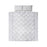 My Best Buy - Giselle Bedding Pinch Pleat Diamond Duvet Doona Queen Quilt Cover Set Case Grey
