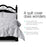 My Best Buy - Giselle Bedding Pinch Pleat Diamond Duvet Doona Queen Quilt Cover Set Case Grey