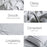 My Best Buy - Giselle Bedding Pinch Pleat Diamond Duvet Doona Queen Quilt Cover Set Case Grey