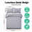 My Best Buy - Giselle Bedding Luxury Classic Duvet Doona Quilt Cover Set Hotel Super King Grey + 2 x Free pillow Cases