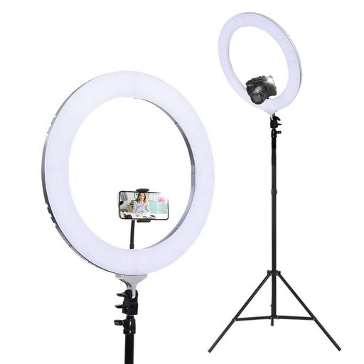 My Best Buy - Embellir Ring Light 19" LED 6500K 5800LM Dimmable Diva With Stand Silver