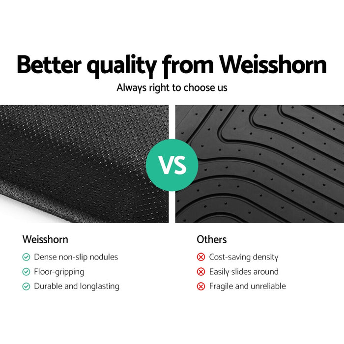 My Best Buy - Weisshorn Car Floor Mats Rubber Fits Mazda BT50 Dual Crew Cab 2012-2021 3D BT-50