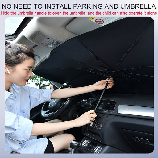 My Best Buy - Car Sunshade Umbrella-style Front Glass Sunshade Sunscreen Heat Insulation Cloth Car Windshield