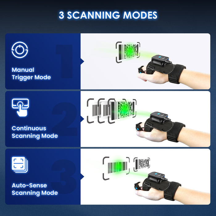 Hands-free scanning with My Best Buy's Wireless Glove! Wearable Bluetooth barcode scanner
