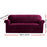 My Best Buy - Artiss Velvet Sofa Cover Plush Couch Cover Lounge Slipcover 3 Seater Ruby Red