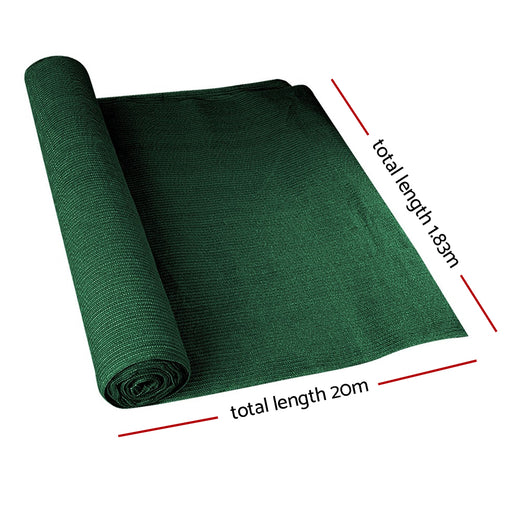 My Best Buy - Instahut 70% Sun Shade Cloth Shadecloth Sail Roll Mesh Outdoor 175gsm 1.83x20m Green