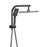 My Best Buy - Cefito WELS 8'' Rain Shower Head Set Square Handheld High Pressure Wall Black