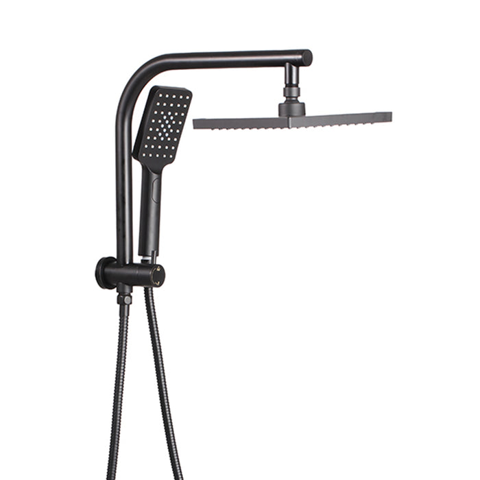 My Best Buy - Cefito WELS 8'' Rain Shower Head Set Square Handheld High Pressure Wall Black