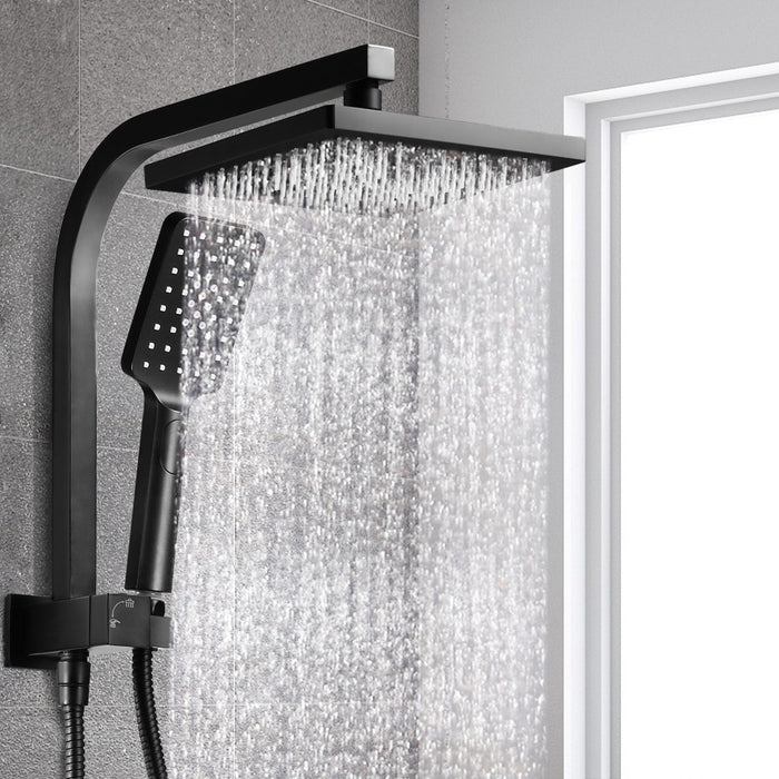 My Best Buy - Cefito WELS 8'' Rain Shower Head Set Square Handheld High Pressure Wall Black