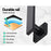 My Best Buy - Cefito WElS 8'' Rain Shower Head Set Square High Pressure Wall Arm DIY Black