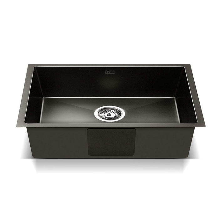 My Best Buy - Cefito 30cm x 45cm Stainless Steel Kitchen Sink Under/Top/Flush Mount Black