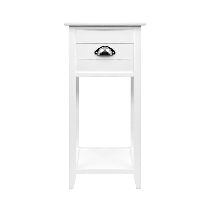 My Best buy - Artiss Bedside Table Nightstand Drawer Storage Cabinet Lamp Side Shelf White