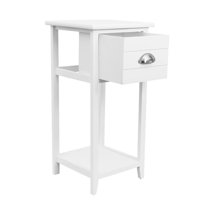 My Best buy - Artiss Bedside Table Nightstand Drawer Storage Cabinet Lamp Side Shelf White