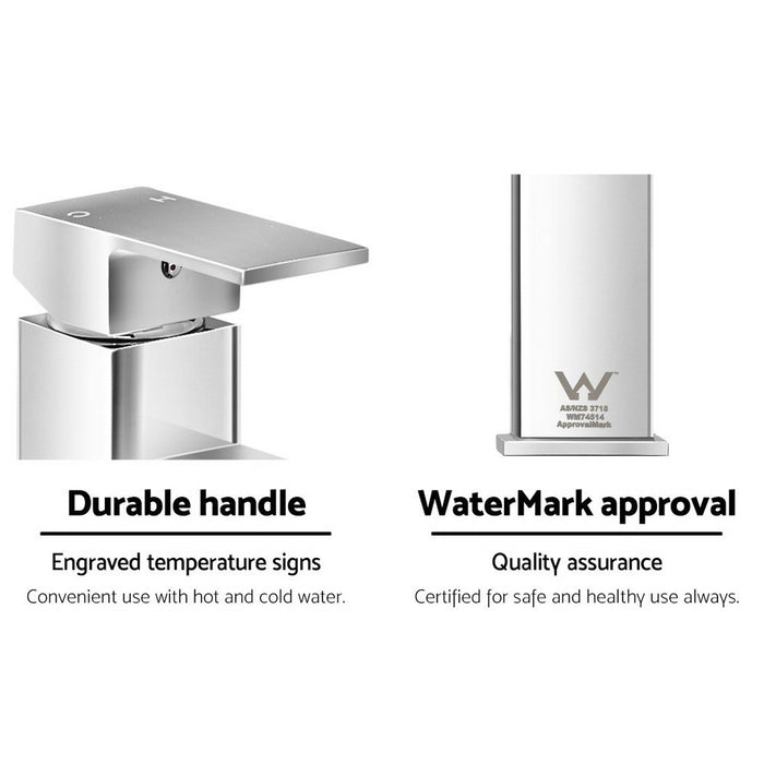 My Best Buy - Cefito Basin Mixer Tap Faucet Bathroom Vanity Counter Top WELS Standard Brass Silver