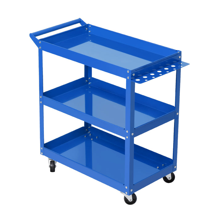 My Best Buy - Giantz Tool Cart 3 Tier Parts Steel Trolley Mechanic Storage Organizer Blue