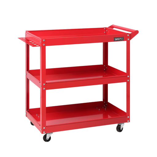 My Best Buy - Giantz Tool Cart 3 Tier Parts Steel Trolley Mechanic Storage Organizer Red