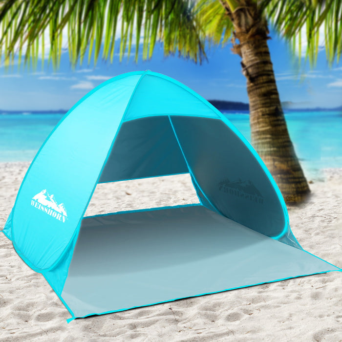 My Best Buy - Weisshorn Pop Up Beach Tent Camping Hiking 3 Person Sun Shade Fishing Shelter
