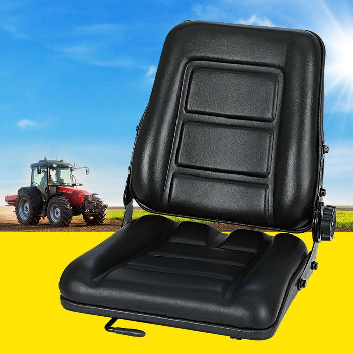 My Best Buy - Giantz Adjustable Tractor Seat Forklift Excavator Truck Universal Backrest Chair