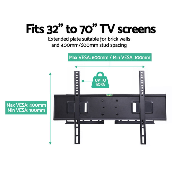My Best Buy - Artiss TV Wall Mount Bracket Tilt Swivel Full Motion Flat LED LCD 32 42 50 55 60 65 70 inch