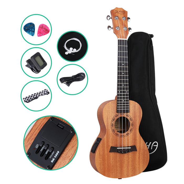 My Best Buy - MusicNow - 26 Inch Tenor Ukulele Electric Mahogany Ukeleles Uke Hawaii Guitar with EQ