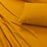 My Best Buy - Elan Linen 100% Egyptian Cotton Vintage Washed 500TC Mustard Double Bed Sheets Set