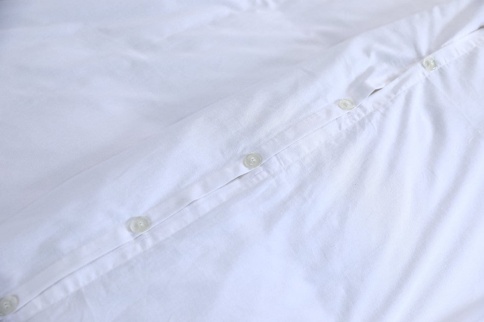 My Best Buy - Elan Linen 100% Egyptian Cotton Vintage Washed 500TC White Queen Quilt Cover Set