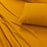 My Best Buy - Elan Linen 100% Egyptian Cotton Vintage Washed 500TC Mustard Single Bed Sheets Set