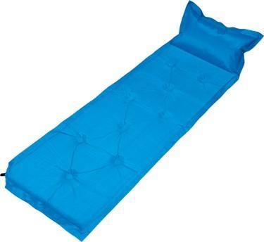 My Best Buy - Trailblazer 9-Points Self-Inflatable Polyester Air Mattress With Pillow - BLUE