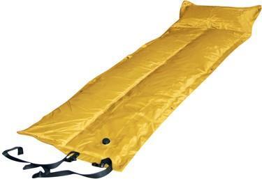 My Best Buy - Trailblazer Self-Inflatable Foldable Air Mattress With Pillow - YELLOW