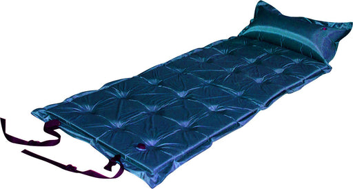 My Best Buy - Trailblazer 21-Points Self-Inflatable Satin Air Mattress With Pillow - DARK BLUE