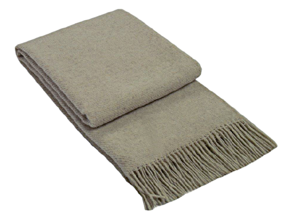 My Best Buy - Brighton Throw - 100% NZ Wool - Beige