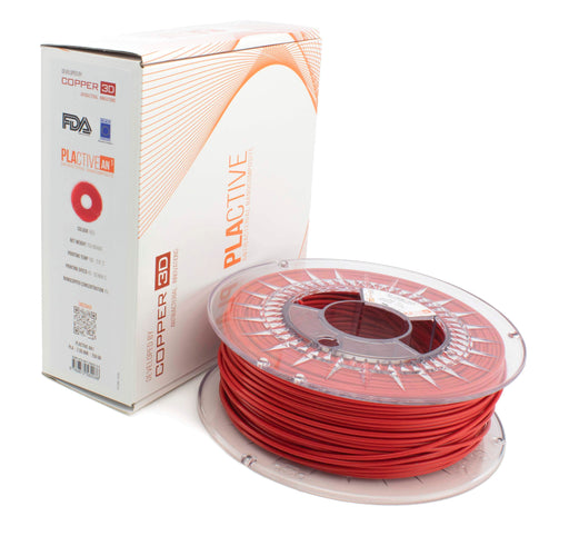 My Best Buy - PLA Filament Copper 3D PLActive - Innovative Antibacterial 1.75mm 750gram Classic Red Color 3D Printer Filament