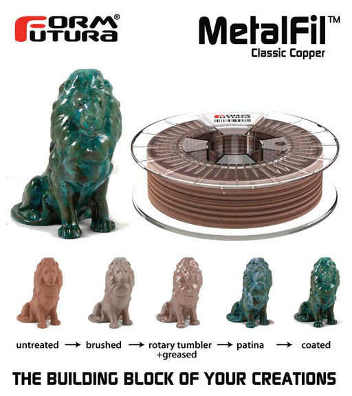My Best Buy - Copper-filled PLA based filament MetalFil - Classic Copper 2.85mm 1500 gram Natural Composite 3D Printer Filament