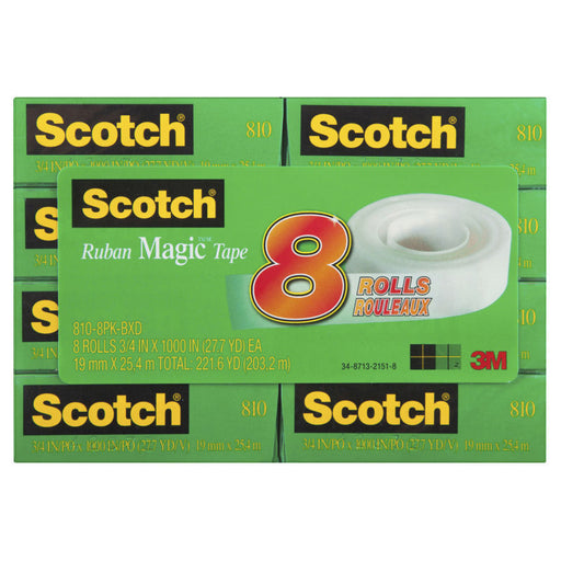 My Best Buy - SCOTCH Tape 810-8PK-BXD 19mm Pack of 8