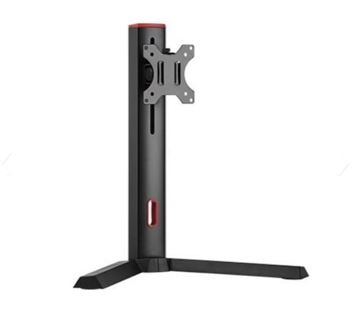 My Best Buy - Brateck Single Screen Classic Pro Gaming Monitor Stand Fit Most 17'-32' Monitor Up to 8kg/Screen --Red Colour