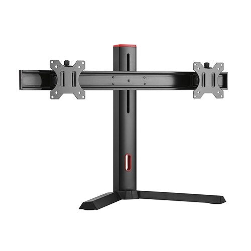 My Best Buy - Brateck Dual Screen Classic Pro Gaming Monitor Stand Fit Most 17'- 27' Monitors, Up to 7kg per Screen-Red Colour