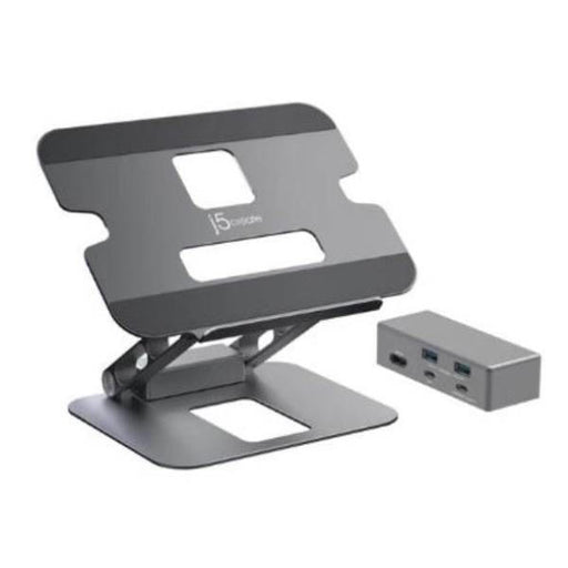 Boost your laptop into a workstation with My Best Buy J5create JTS327 Multi-Angle 4K HDMI docking laptop stand