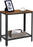 My Best Buy - Industrial Side Table 2-Tier With Mesh and Metal Frame Rustic Brown