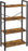 My Best Buy - 4-Tier Storage Rack with Steel Frame, 120 cm High, Rustic Brown and Black